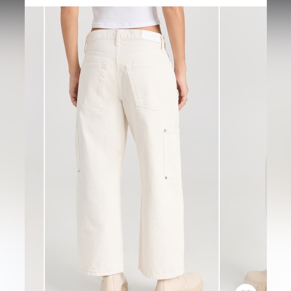 Redone shortie jeans in vintage white sz 29 - Picture 2 of 5